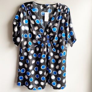 Lane Bryant / Babydoll Polka Dot Top - 18/20 (NWT)